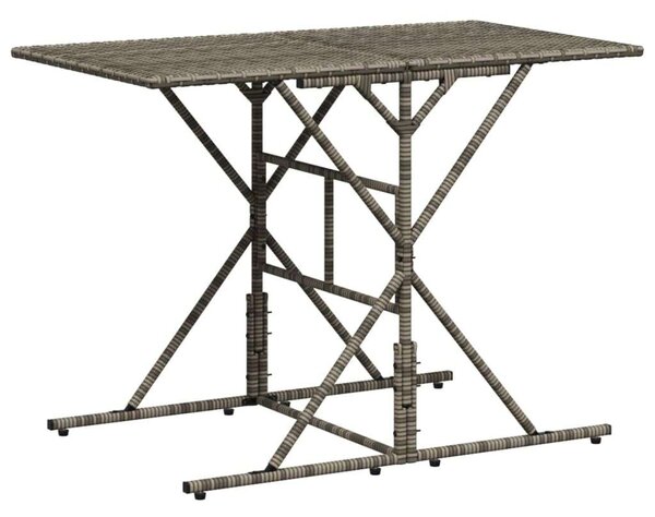 VidaXL Polyrattan Kerti Étkezőgarnitúra - 7 részes - Szürke