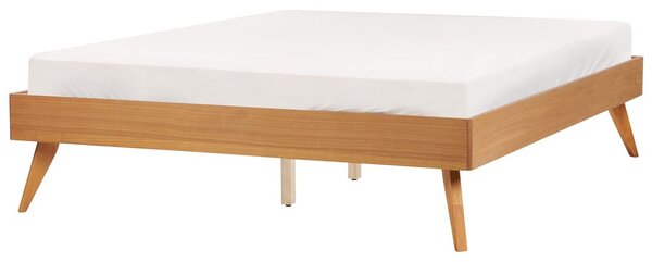 Fejtámla nélküli ágy BERRIC 120 x 200 cm Természetes kőris