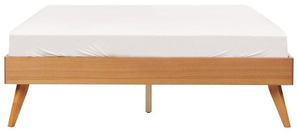 Fejtámla nélküli ágy BERRIC 120 x 200 cm Természetes kőris