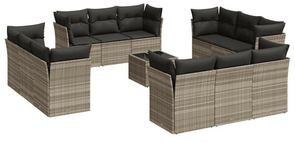 VidaXL Polyrattan Kerti Ülőgarnitúra - 13 részes