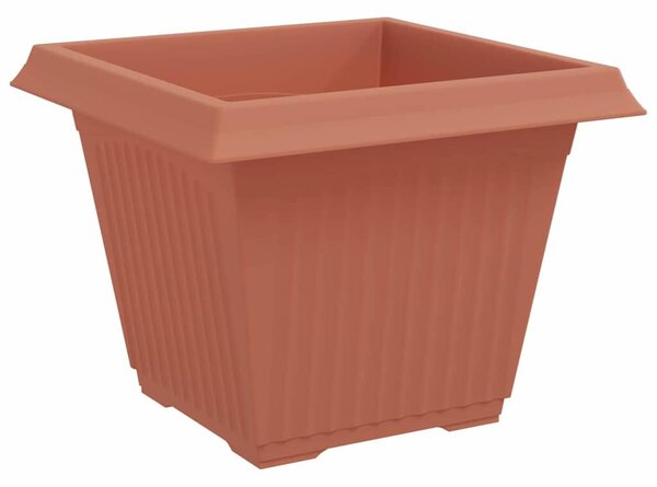 VidaXL Növénycserép 24 pcs Tégla Vörös 43 x 43 x 33,5 cm Műanyag