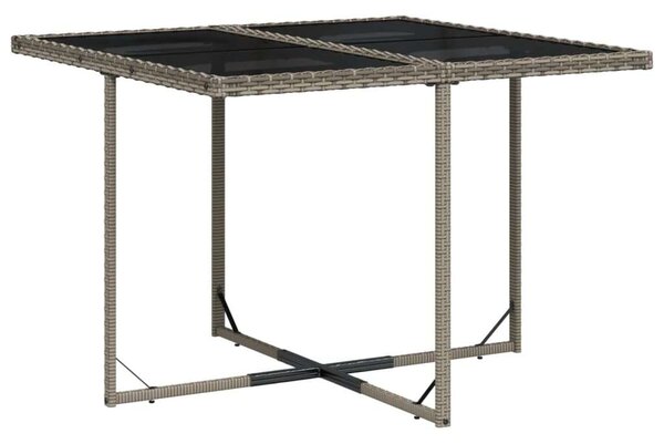 VidaXL Polyrattan Kerti Étkezőgarnitúra - 5 részes - Szürke