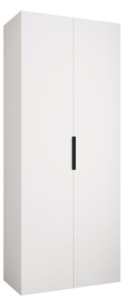 Gardróbszekrény Hartford 572, Laminált forgácslap, 246x100x42cm, Fekete, Fehér