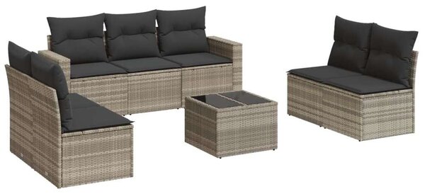 VidaXL Polyrattan Kerti Ülőgarnitúra - 8 részes