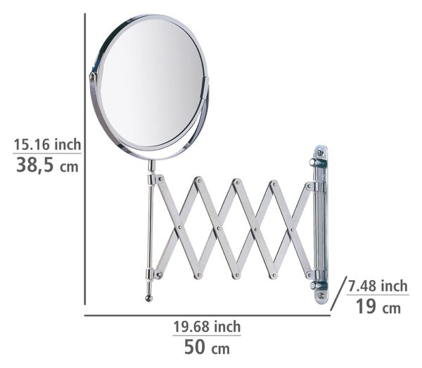 Kozmetikai nagyítós tükör (háromszoros) ø 17 cm Exclusive – Wenko