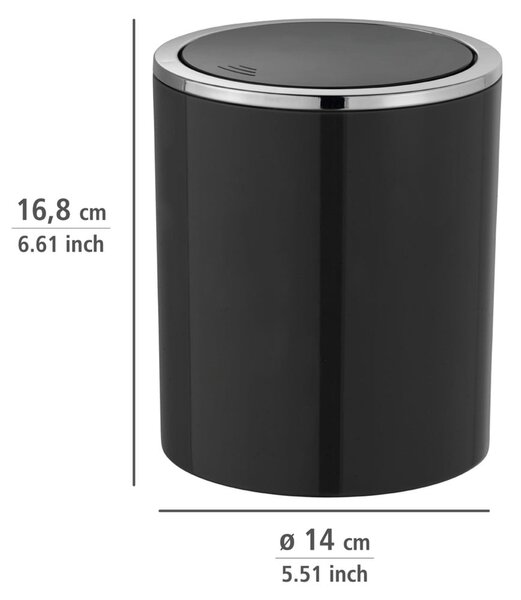 Inca fekete szemetes, 2 l - Wenko