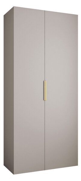 Gardróbszekrény Hartford 572, Laminált forgácslap, 246x110x42cm, Kasmír, Aranysárga