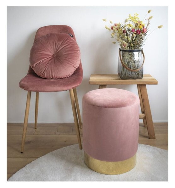 Gamby rózsaszín puff, ø 34 cm - House Nordic