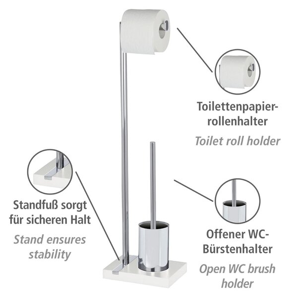 WC-kefe és WC-papír tartó - Wenko