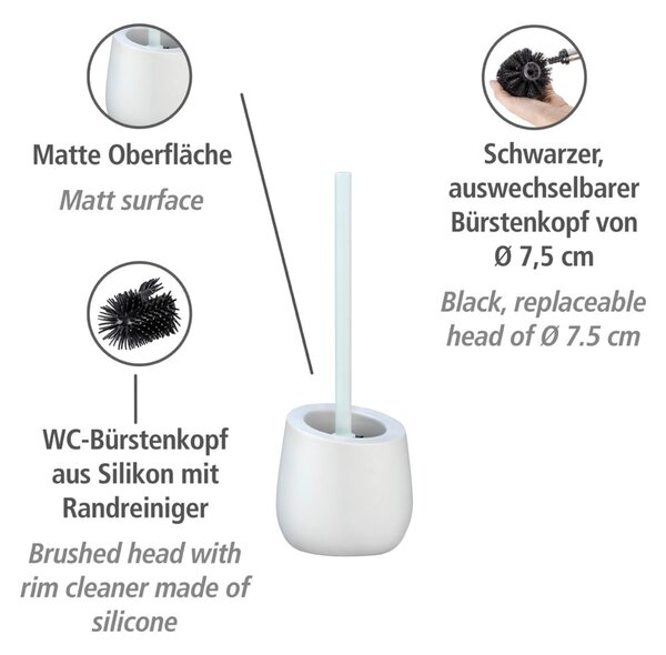 Badi fehér kerámia WC-kefe - Wenko