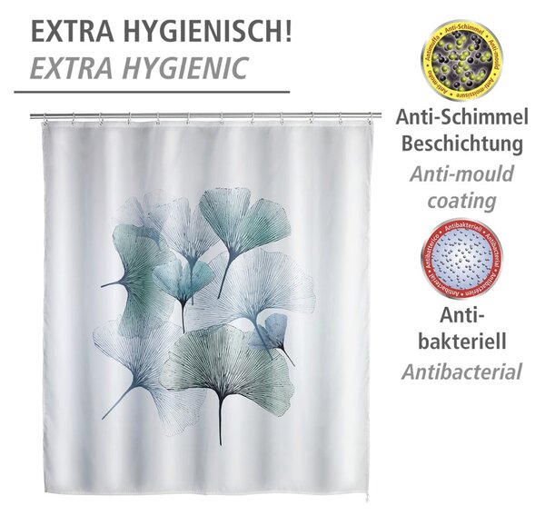 Ginkgo mosható zuhanyfüggöny, 180 x 200 cm - Wenko