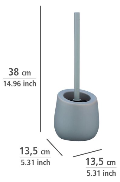 Badi szürke kerámia WC-kefe - Wenko