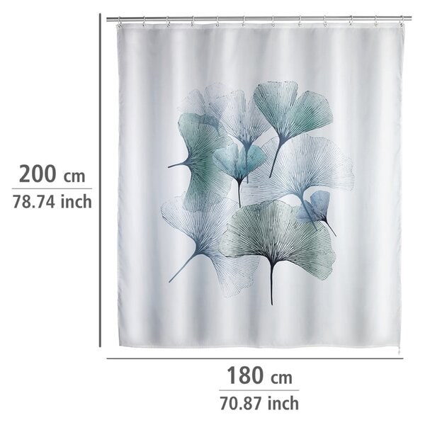Ginkgo mosható zuhanyfüggöny, 180 x 200 cm - Wenko