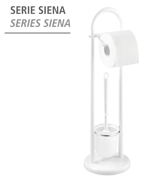 Siena fehér WC-kefe és WC-papír tartó - Wenko
