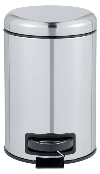 Leman Shiny ezüstszínű pedálos szemetes, 3 l - Wenko