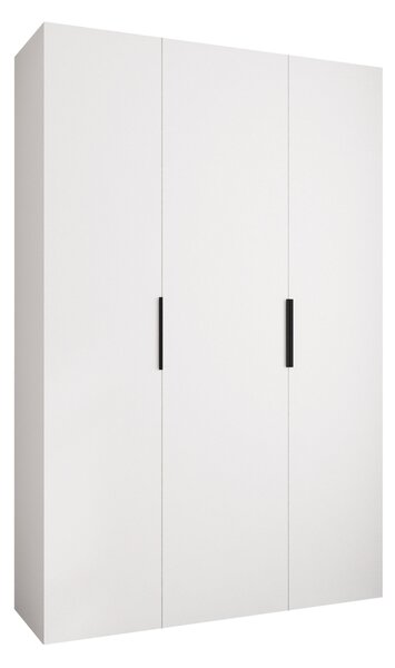 Gardróbszekrény Hartford 573, Laminált forgácslap, 246x160x42cm, Fekete, Fehér