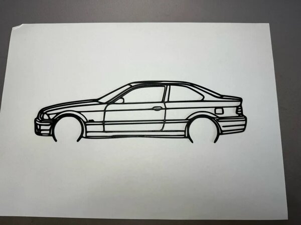 BMW E46 M3 faldekoráció