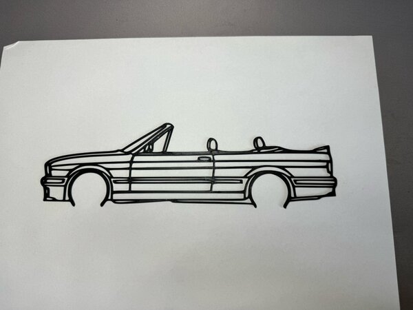 BMW E30 Cabrio faldekoráció