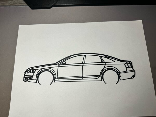 Audi A6 2006 faldekoráció