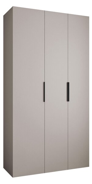 Gardróbszekrény Hartford 573, Laminált forgácslap, 246x130x42cm, Kasmír, Fekete