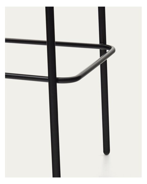 Fekete-szürke bárszék (ülésmagasság 65 cm) Eamy – Kave Home