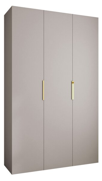 Gardróbszekrény Hartford 573, Laminált forgácslap, 246x150x52cm, Kasmír, Aranysárga