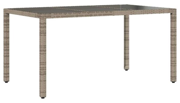 VidaXL - 5 Részes Kerti Étkezőgarnitúra - Polyrattan - Szürke