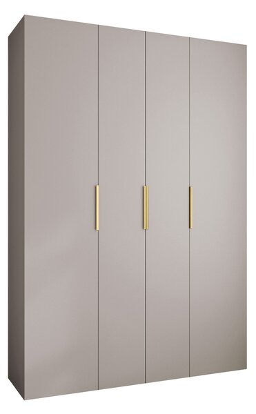 Gardróbszekrény Hartford 574, Laminált forgácslap, 246x170x42cm, Kasmír, Aranysárga
