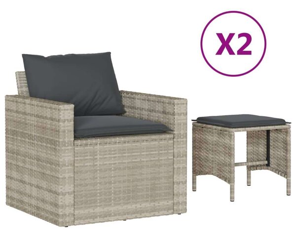 Vidaxl Polyrattan Kerti Ülőgarnitúra - 4 részes