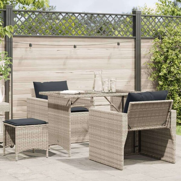 Vidaxl Polyrattan Kerti Ülőgarnitúra - 4 részes