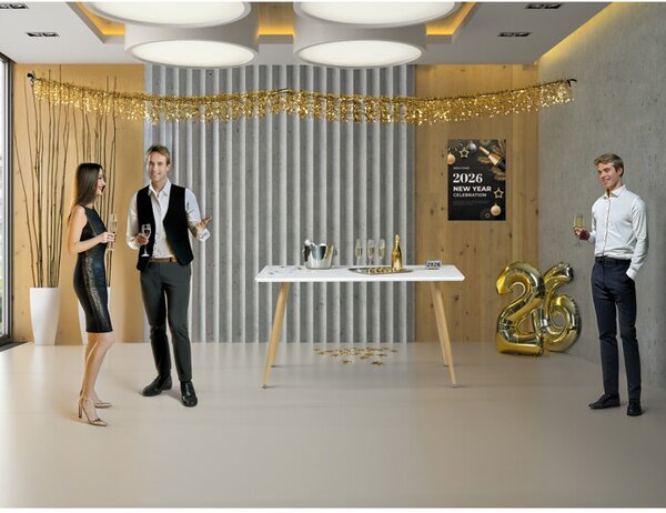 Étkezőasztal 140×80 cm, MDF, Fehér. HT-W1214 WT
