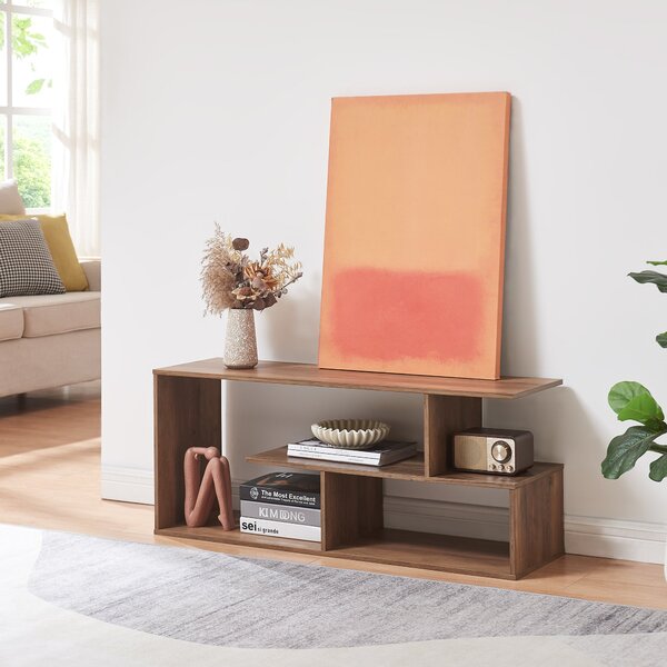TV asztal Anän 100x30x42 cm diófa hatású [en.casa]