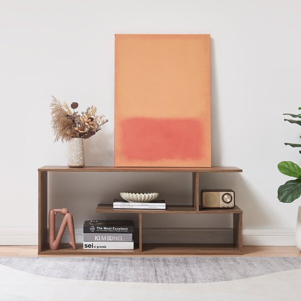 TV asztal Anän 100x30x42 cm diófa hatású [en.casa]