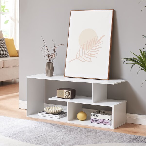 TV asztal Anän 100x30x42 cm fehér [en.casa]