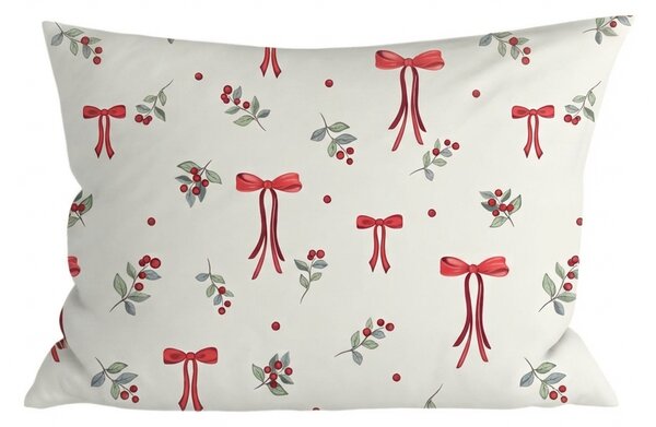Poliészter-pamut párnahuzat HOLLY BOWS POLY 50x70 cm, színes