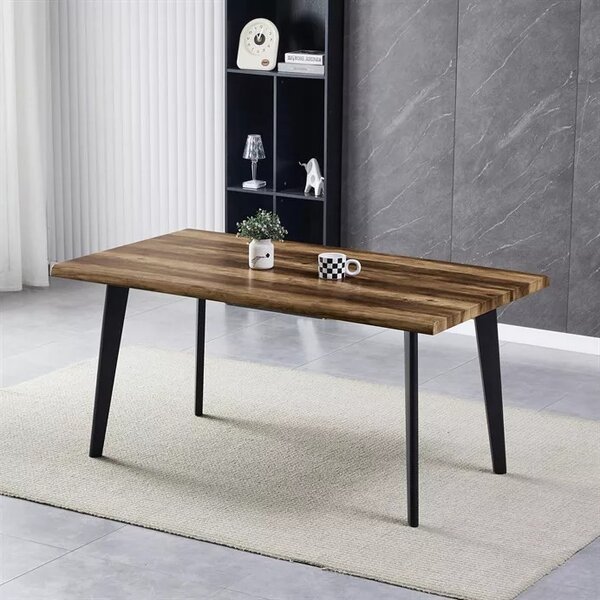 Étkezőasztal 160×90 cm, MDF, Old Wood. HT-F4416 OLW Belföldi Raktárról