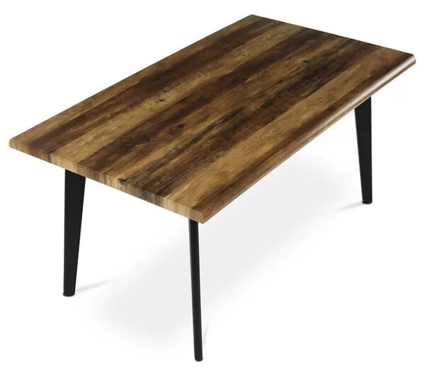 Étkezőasztal 160×90 cm, MDF, Old Wood. HT-F4416 OLW Belföldi Raktárról