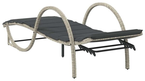 VidaXL Napozóágy - Polyrattan - 199cm