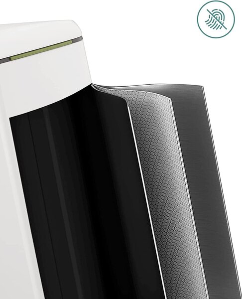 Rozsdamentes acél szemetes 2 belső vödrrel, szelektív gyűjtés, 2x20 liter, fehér