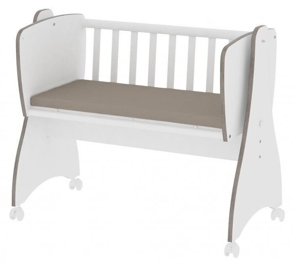 Lorelli First Dreams ringatható bölcső 105x55 - White &amp; Coffee / Fehér &amp; Kávé
