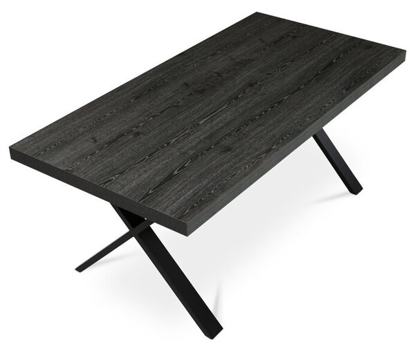 Étkezőasztal 180x90cm, laminált, szürke tölgy, HT-R5316 GREY