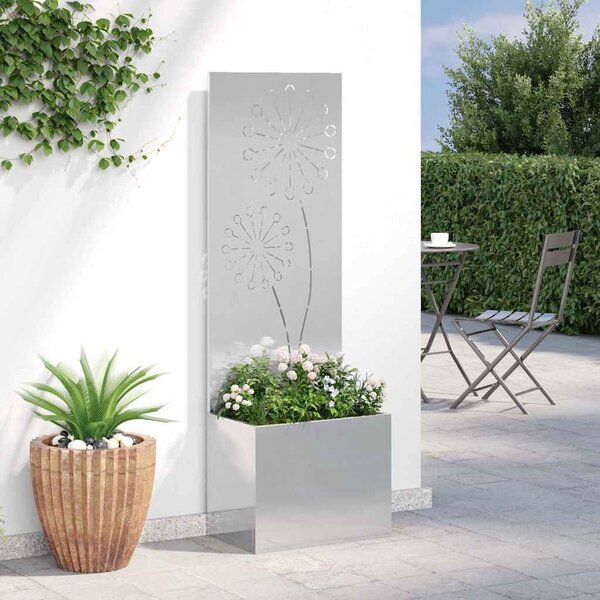 VidaXL Ezüst színű kerti paraván 50 x 140 cm