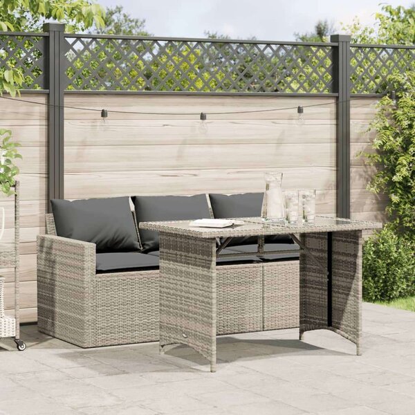 VidaXL - Polyrattan Kerti Étkezőgarnitúra - 2 Fő