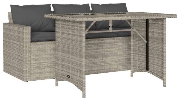 VidaXL - Polyrattan Kerti Étkezőgarnitúra - 2 Fő