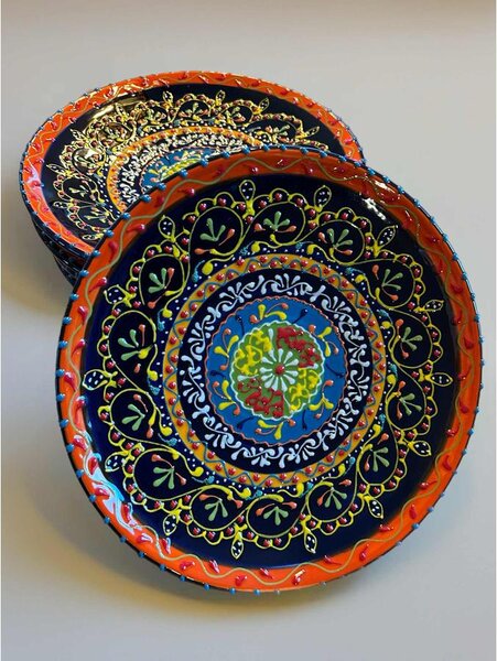Lapos tányér 26 cm méretben "surtido color"