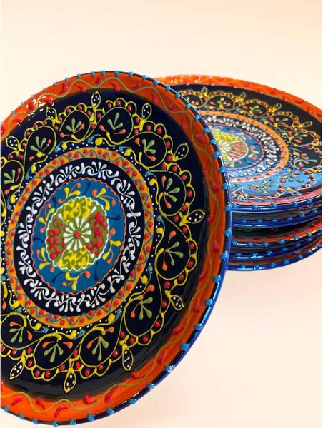Lapos tányér 26 cm méretben "surtido color"