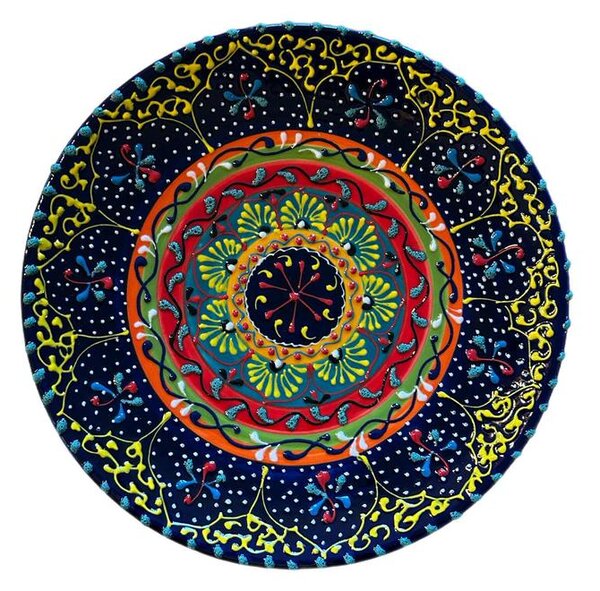 Sötétkék lapos tányér 26 cm – "surtido color"