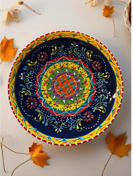Sárga lapos tányér 26 cm – "surtido color"