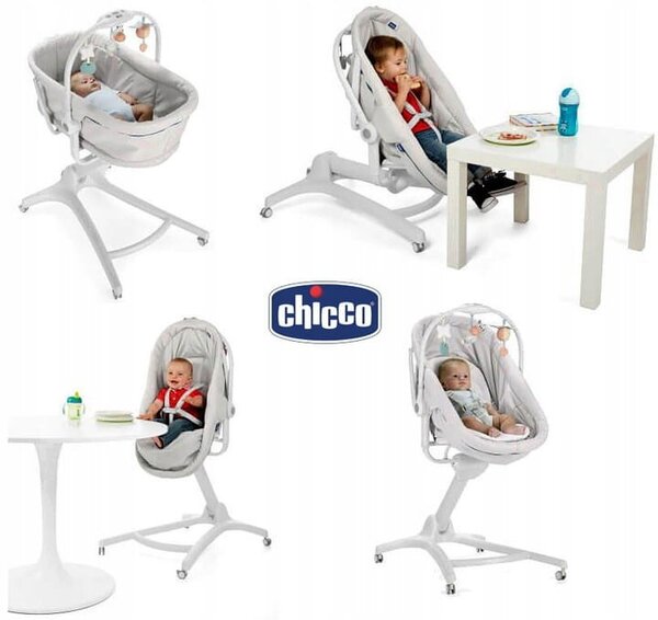 Chicco Baby Hug Air 4in1 bölcső-pihenő-etetőszék-fotel 0h + Aquarelle