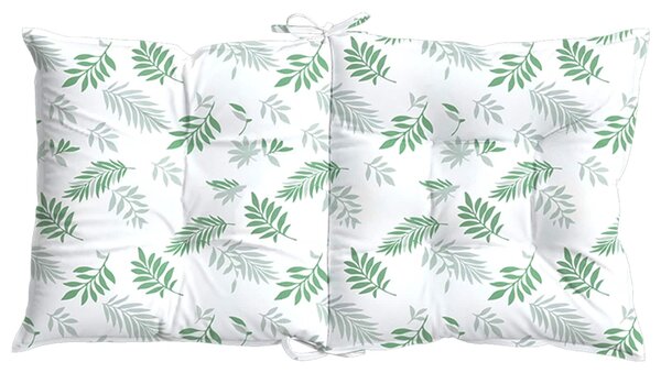VidaXL Kültéri párna 6 db Szövet Finom levélminta 100 x 50 x 7 cm